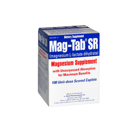 Mag-Tab, Magnesium-Tab Sustained Release Caplets, 84 MG, 100 Unit Dose