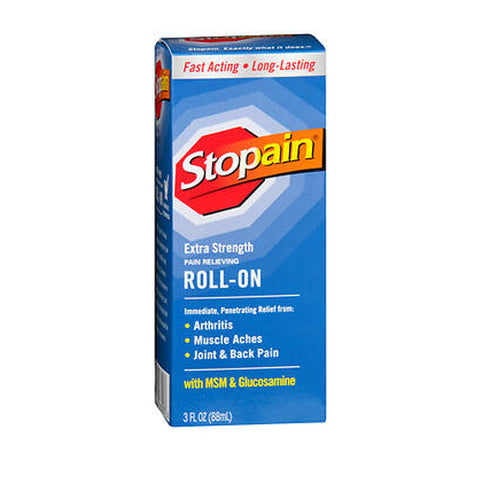 Stopain, Extra Strength Pain Relieving Roll-On, 3 Oz