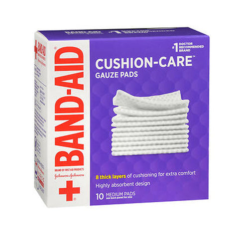 Band-Aid, Gauze Pads Medium, 10 Each