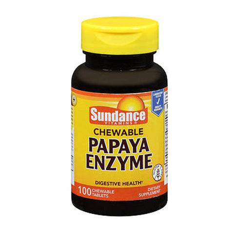 Sundance, Chewable Papaya Enzyme Tablets, 100 Tabs
