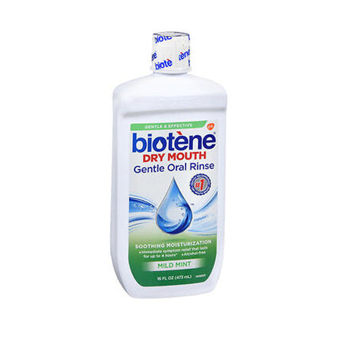 Biotene, Dry Mouth Gentle Oral Rinse Mild Mint, 16 Oz