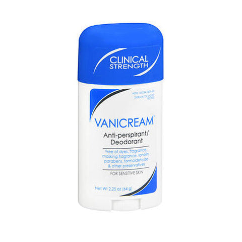 Vanicream, Anti-Perspirant - Deodorant Clinical Strength For Sensitive Skin, 2.25 Oz