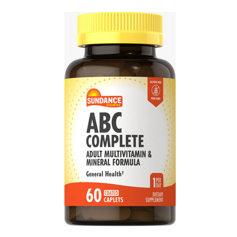 Sundance, Vitamins Abc Complete Adult Multivitamin & Mineral Formula Coated Caplets, 60 Tabs