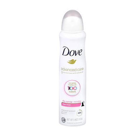 Dove, Antiperspirant Dry Spray Invisible Clear Finish, 3.8 Oz