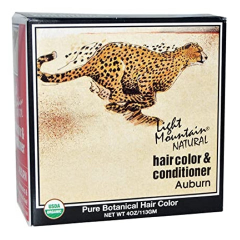 Light Mountain, Natural Hair Color and Conditioner, Auburn 4 Oz