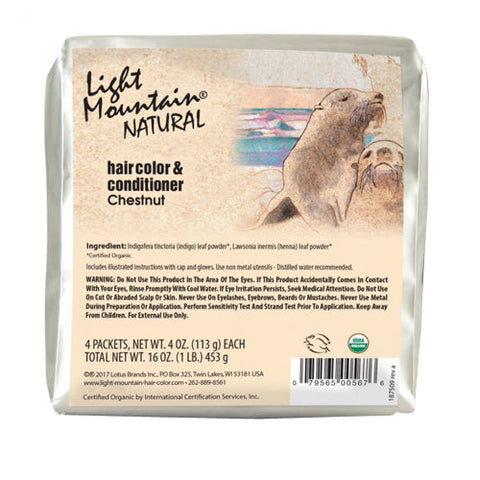 Light Mountain, Haircolor, Chestnut 4 Oz
