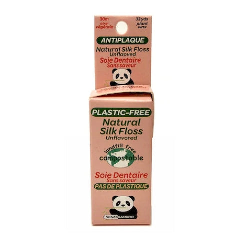 Natural Silk Dental Floss Unflavored 1 Count by Senzacare