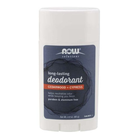 Now Foods, Long Lasting Deodorant Stick, Cedarwood + Cypress 2.2 Oz