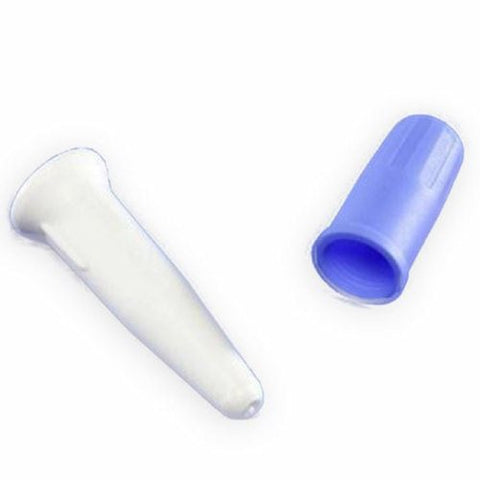Catheter Plug White Plug, Blue Cap 1 Each by Cardinal
