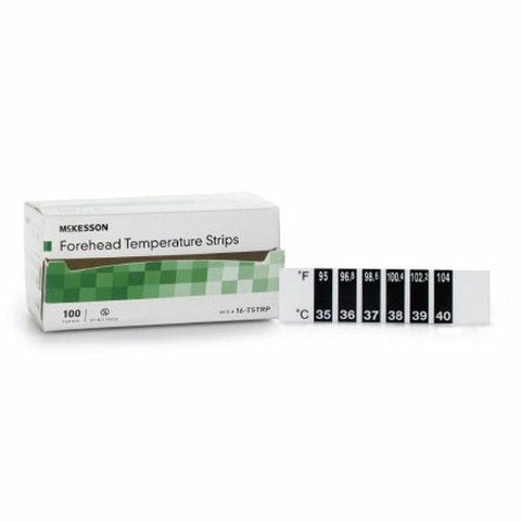 McKesson, Forehead Thermometer McKesson 94 to 104��F LCD Strip, Case Of 24