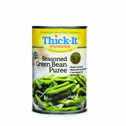 Puree Thick-It 15 oz. Container Can Seasoned Green Bean Flavor Ready to Use Puree Consistency Case of 12 by Thick-It