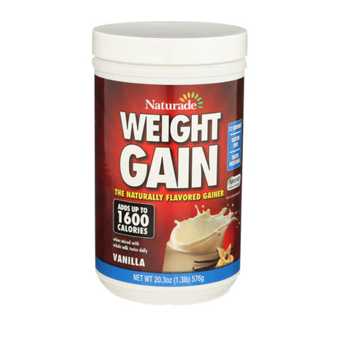 Naturade, Weight Gain Powder Sugar Free Vanilla, 20.3 Oz