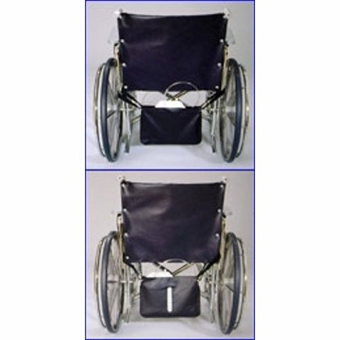 Urinary Drainage Bag Holder Thru-View Vinyl, Blue, Vinyl Window 1 Each by Skil-Care
