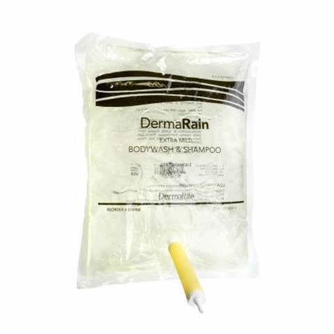 Shampoo and Body Wash DermaRain 800 mL Dispenser Refill Bottle Scented Case of 12 by DermaRite