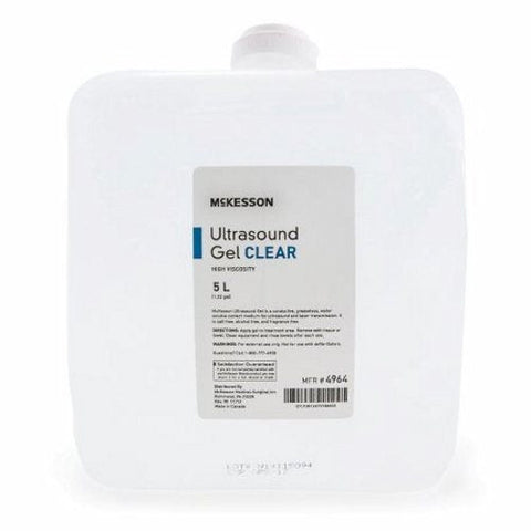 Ultrasound Gel McKesson Ultrasound and Laser Transmission 5 Liter Cubitainer 1 Each by McKesson