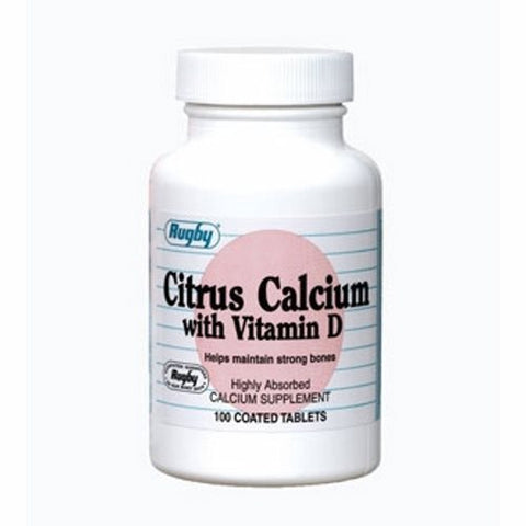 Rugby, Joint Health Supplement Rugby Cholecalciferol / Calcium Citrate 250 IU - 200 IU Strength Tablet 100, Count of 1