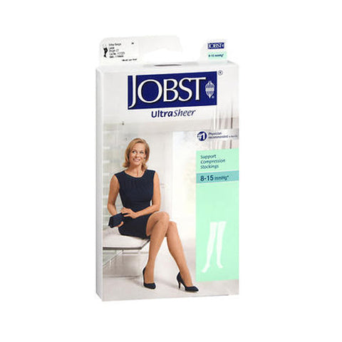 Bsn-Jobst, Compression Stockings JOBST UltraSheer Thigh High Large Beige Closed Toe, Beige 1 Pair