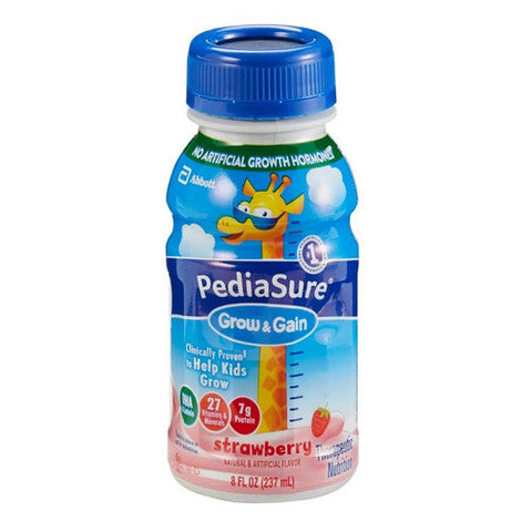 Abbott Nutrition, Pediatric Oral Supplement PediaSure Grow & Gain Strawberry Flavor 8 oz. Bottle Ready to Use, Count of 24