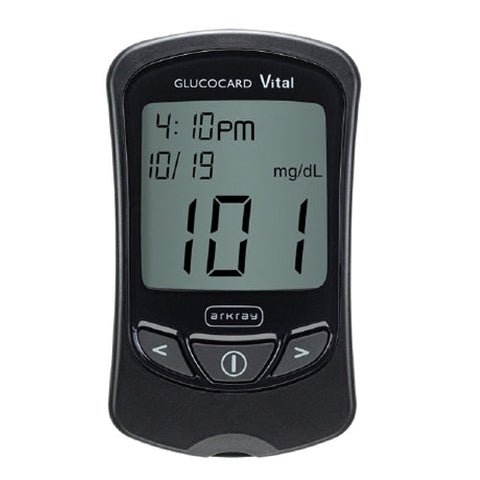 ArkRay, Blood Glucose Meter Kit Glucocard Vital 7 Second Results Stores Up To 250 Results , 14 and 30 Day A, Case Of 4