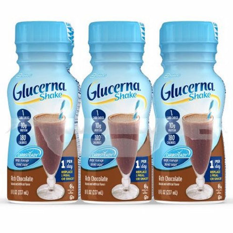 Glucerna Shake Oral Supplement Rich Chocolate Flavor Case of 24 by Glucerna