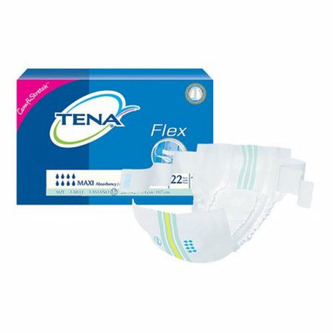 Unisex Adult Incontinence Belted Undergarment TENA Flex Maxi Size 12 Disposable Heavy Absorbency Yellow Case of 66 by Tena
