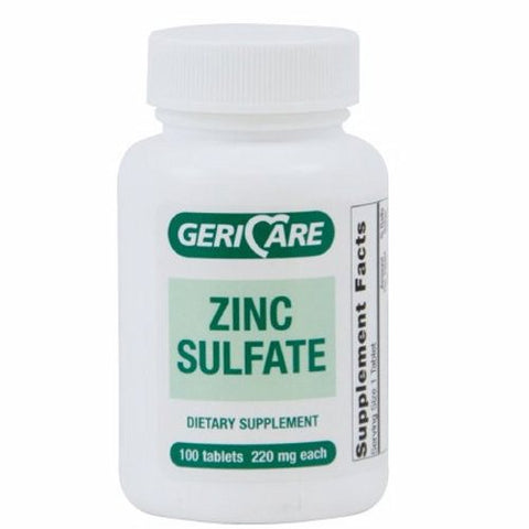 Gericare, Mineral Supplement Geri-Care Zinc Sulfate, 50 mg, 60 Tablets