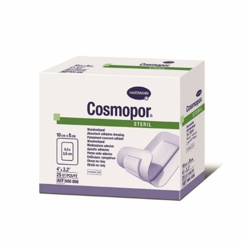 Hartmann Usa Inc, Adhesive Dressing Cosmopor 3-1/8 X 4 Inch NonWoven Rectangle White Sterile, Box Of 25