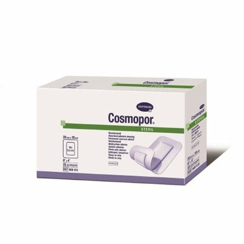 Hartmann Usa Inc, Adhesive Dressing Cosmopor 4 X 8 Inch NonWoven Rectangle White Sterile, Box Of 25