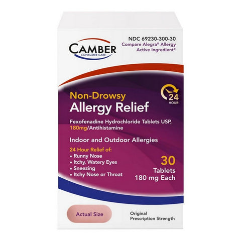 Camber, Fexofenadine HCL, 30 Count