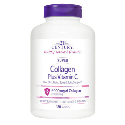21st Century, Super Collagen + Vitamin C, 180 Tabs
