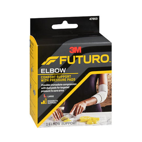 Futuro, Moderate Comfort Elbow Support With Pressure Pads Large, 1 Each