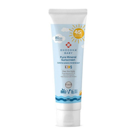 Mineral Sunscreen SPF 45 Kids 3 Oz by Shoosha