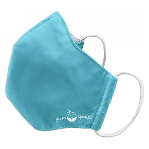 Aqua Adult Large Reusable Face Mask 1 Count by Green Sprouts