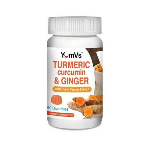 Turmeric with Ginger & Black Pepper 60 Gummies by Yum-V's