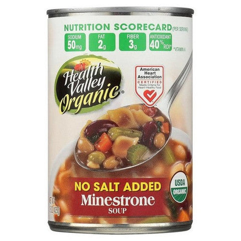 Health Valley, Soup Minestrone Ns Org, 15 Oz(Case Of 12)