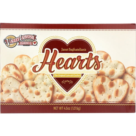 Valley Lahvosh, Cracker Heart Orgnl, 4.5 Oz