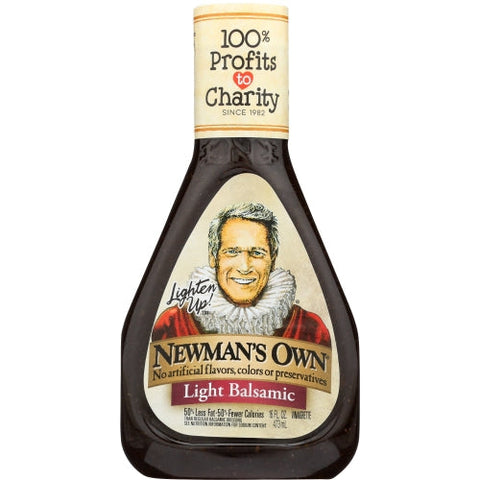 Newman's Own, Lighten Up! Light Balsamic Vinaigrette, Case of 6 X 16 Oz