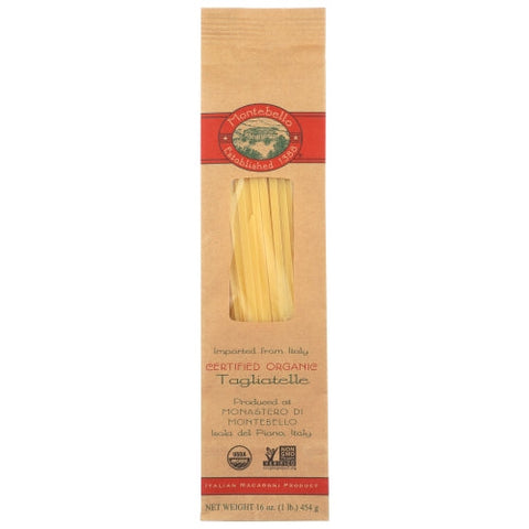Montebello, Organic Tagliatelle Pasta, 16 Oz(Case Of 12)