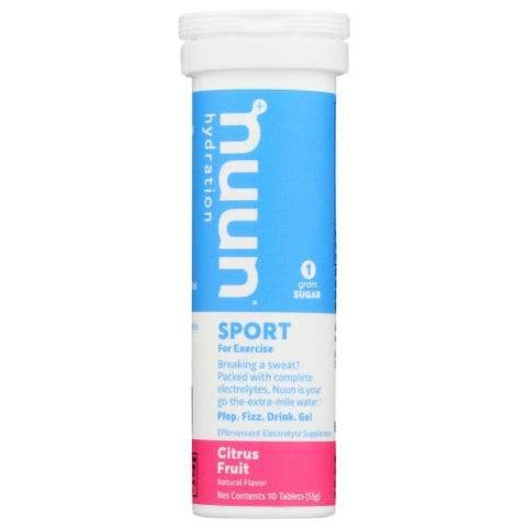 Nuun, Sport Citrus, Case of 8 X 10 TB