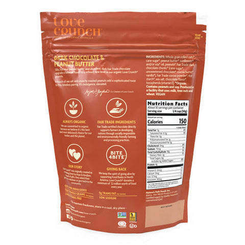 Natures Path, Organic Love Crunch Peanut Butter And Dark Chocolate Granola, 11.5 Oz(Case Of 6)