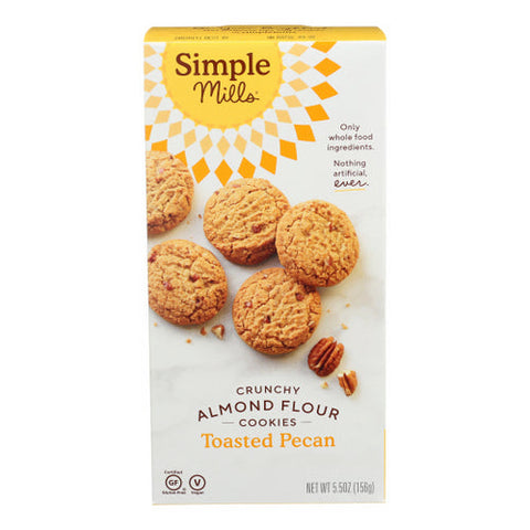 Simple Mills, Toasted Pecan Crunchy Cookies, 5.5 Oz(Case Of 6)