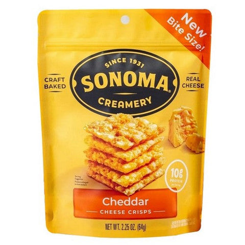 Sonomacrea, Crisps Cheddar, 2.25 Oz(Case Of 12)