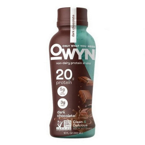 Owyn, Plant Based Dark Chocolate Protein, 12 Oz(Case Of 12)