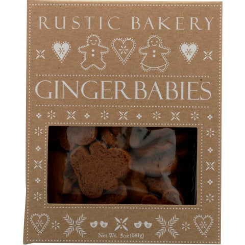 Rustic Bakery, Cookie Mini Gngrbrd Bby, 5 Oz(Case Of 12)