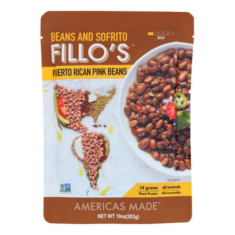 Fillos, Beans Puerto Rican Pink Beans, 10 Oz(Case Of 6)