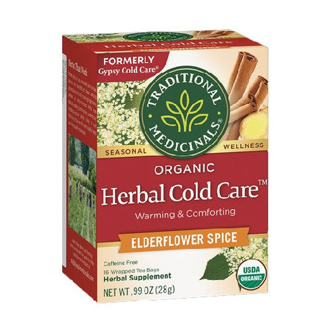 Traditional Medicinals, Organic Herbal Cold Care, 16 Bags