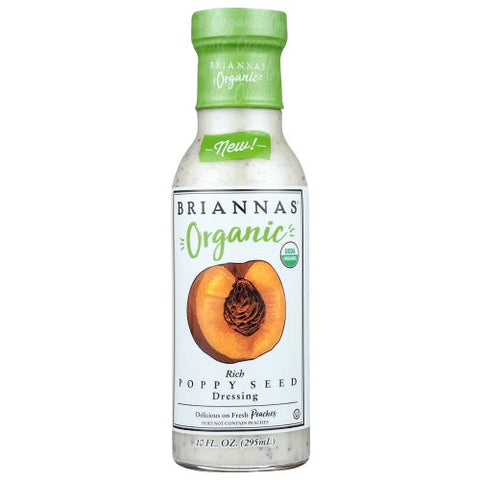 Briannas, Dressing Poppy Seed Org, 10 Oz(Case Of 6)