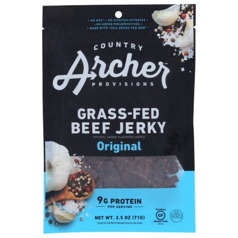 Country Archer, Jerky Beef Original, 2.5 Oz(Case Of 12)