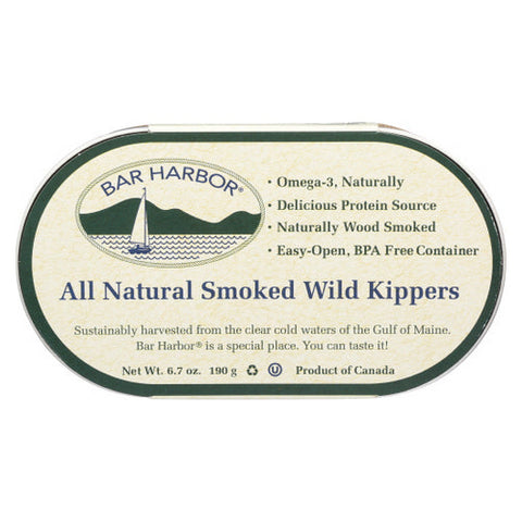 Bar Harbor, Kipper Ntrl Smkd Wild, 6.7 Oz