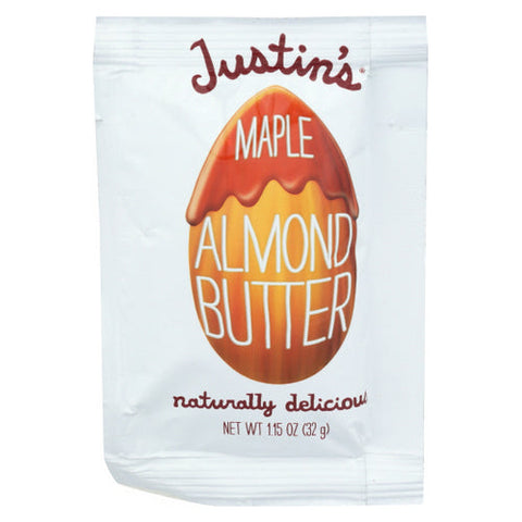 Justin's, Squeeze Pack Almond Butter Maple, 1.15 Oz(Case Of 10)